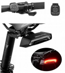 Rockbros LKWD-R1 galinis dviračio žibintas su lazeriu ir nuotolinio valdymo pulteliu + mikro USB laidas - USB-A - juodas