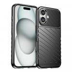 Hurtel Thunder Apple iPhone 16 Plus silikoninis - dėklas telefonui juodos spalvos