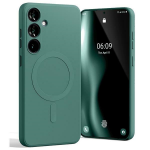 Mercury MagSafe Semi-Silikoninis Samsung Galaxy S24 Plus S926 dėklas telefonui žalios spalvos