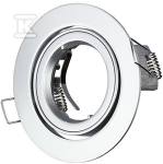 GU10 lemputės rėmelis V-TAC, apvalus, sidabro sp., &Phi;95 x 32 mm