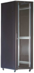 19" Komutacinė spinta TOTEN, System G, 18U 600x1000 priekinės stiklinės durys, galinės metalo durys juoda / G6.6018.9001 / 19-G6018GM