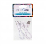 &bdquo;PlusOne&ldquo; įkrovimo USB laidas mini vibratoriams PLO-6702DPK ir PLO-6702LPK, 2 vnt.