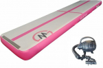 Airtrack gimnastikos kilimėlis MASTER 400 x 100 x 20 cm rožinė-pilka