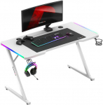 Žaidimų stalas &bdquo;Huzaro Hero 2.5 RGB Baltas&ldquo;, baltas