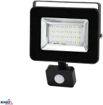 20W LED prožektorius su judesio davikliu LOFOT, juodas, 6000K, IP65