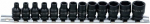 Bgs Technic Smūginių galvučių komplektas | &scaron;e&scaron;iakampės | 6,3 mm (1/4") | 4 - 14 mm | 13 vnt. (5296)