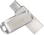 Sandisk 128GB Ultra Dual Drive Luxe USB 3.1/USB-C Sidabrinis
