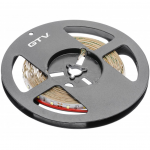 GTV Blykstės juosta 2835MW, 300 &scaron;iltų baltų LED, 3,8W/m, be gelio 8mm, 5m ritinėlis, 12V