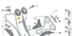 BMW G30 G11 G12 G14 G15 G16 X5 G05 X6 G06 X7 G07 I&scaron;vesties kam&scaron;to reguliavimo vienetas Originalus 11368601045