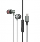 Promate Silken-C ergonominės stereofoninės ausinės su laidinėmis USB-C ausinėmis / 1,2 m