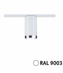 Paulmann URail TUBE DIM GU10 bėgelio prožektorius, max. 10W, 230V, baltas, RAL9003 / metalinis