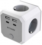 BlitzWolf BW-EC2 8 viename maitinimo kubas (4xAC / 2 x USB-A / 2 x USB-C)
