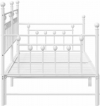 Lova Dienos lovos rėmas Balta 100 x 200 cm Plienas