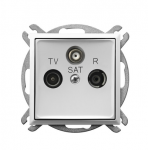 Ospel GPA-US/m/00 ARIA RTV-SAT terminalo lizdas, baltas GPA-US/m/00