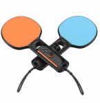 YAXO Laikiklis do Joy-Con TENNIS SET do NS/NS2 Inferno Oranžinis&Hydro Mėlyna