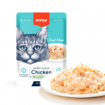 wanpy - Wanpy kačių retortų mai&scaron;elis su vi&scaron;tiena ir menke 85 g - 85 g