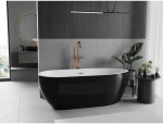 Gold Vonia Mexen Eos, 150 x 75 cm, Baltas/Juodas + Rose auksinis persipylimas