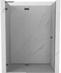 Du&scaron;o durys Mexen Lunar L, kairė, 140 cm, transparent/gun metal