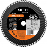 Neo Tools Deimantinis diskas 230 x 22,2 mm, turbo banga