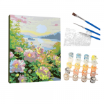 Winder Home Tapyba pagal skaičius &ndash; paveikslas, dažai, teptukai, rinkinys &bdquo;Dalių krūmas&ldquo;, 40&times;50 cm