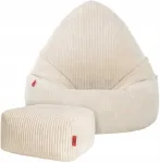 Pufas sėdmai&scaron;is 75x75x100 cm beige corduroy Cronen