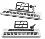 Malplay Didelis vaiki&scaron;kas pianinas su mikrofonu, 61 klavi&scaron;as