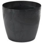 Lamela Gėlių vazonas "Magnolija", 180x159 mm, betoninis, tamsiai pilkas