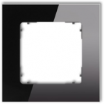 Karlik Elektrotechnik 12-28-IRSK-1 ICON Universalus viengubas kvadratinis rėmas - stiklo efektas (rėmas: juodas dugnas: grafito matinis) 12-28-IRSK-1