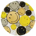 Emoji Smiley Originals popierinės lėk&scaron;tės, 8 vnt., 23 cm