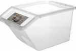 Plastikinė dėžė su dangčiu Basic Box Plast Team 48L permatoma