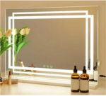 Promotions Makiažo veidrodis, 58x12x48 cm, Balta, LED ap&scaron;vietimas