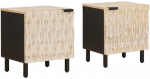 &Scaron;alia lovos spintelė 2 pcs Balta 40 x 33 x 46 cm