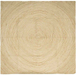 Kilimas Natūrali ir Balta 200 x 200 cm Džiutas