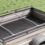 Tentų laikiklis priekaboms 3 pcs Sidabro 130-210 cm Aliuminis