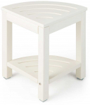 Bonideco Select Kampinis du&scaron;o suolas, baltas, HDPE, 32,5x32,5x43,5 cm, 4,8kg