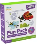 Nobokids &bdquo;myFirst 3dPen Make Filaments Fun Pack&ldquo; &ndash; kūrybinis rinkinys, skirtas &bdquo;3dPen&ldquo;, apima 5 trafaretus, 13 PCL filamentų (26 m), kilnojamą baterijų pagrindą, termoplastinę plėvelę (&bdquo;Insect Adventure&ldquo;)