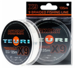 AKARA Pintas valas Teuri X9 Baltas 135m, 0.2mm, 13.5kg
