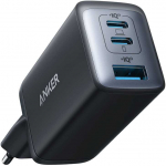 Anker 65W USB-C sieninis kroviklis, 3 jungtys, kompakti&scaron;kas GaN II maitinimo &scaron;altinis, A2667311