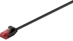 Goobay 93717, 5 m, Cat6, U/UTP (UTP), RJ-45, RJ-45, Juoda