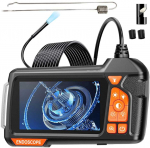 Endoskopinė inspekcijos kamera hd 5m ip67 usb 6led vamzdžiams su lcd ekranu