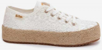 Lee Cooper moteri&scaron;ki platforminiai kedai espadrilės, balti