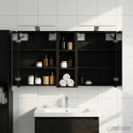 Vonios spintos komplektas 3 pcs 106 x 16 x 62,5 cm