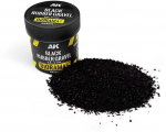 AK Interactive juodas guminis žvyras scenografijai 0.8&ndash;2 mm, 100 ml