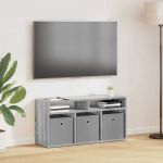 TV staliukas Žemas stalas su stalčių Pilkas Sonoma 87 x 27,5 x 43 cm