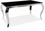 Signal Meble Valgomojo stalas PRINCE, 150 x 90 cm, juoda/chromo