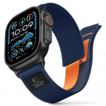 Tech-Protect Elite Elite Apple Watch 8 / 9 / 10 / 11 / SE / Ultra (44 / 45 / 46 / 49 mm) TAMSIAI MĖLYNA/ORANŽINĖ