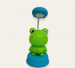 Kiddyz NL1 Kosmosa Vārnu Bērnu Nakts Gaisma Galda Lampa (20x10cm) ar USB Baro&scaron;anu un zīmuļu asinātāju Zaļ&scaron;