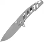 Trollsky Knives Schrade &ndash; Sulankstomas peilis Ventricle &ndash; Sidabrinis &ndash; 11593