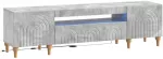 TV staliukas LED televizoriaus spintelė Betono pilka Apdirbta mediena