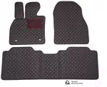 Kilimėliai QuiltyMats XPENG G9 (E38) 2022+ (3 vnt.), Juodas-Raudona /16-16